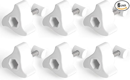 A20215 Replacement Lid Fastener Kit Compatible with Fluval FX6 FX5 FX4 FX2 Canister Filters, for Aquarium Filter Lid Lock Clips Accessories, Filter Parts with 6 Fasteners & 12 Barrel Nuts, 6 Pack