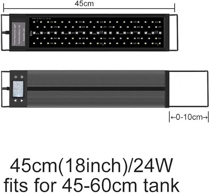 EverGrow Fish Tank LED Aquarium Light RGB 24/7 Timer Full Spectrum Marine for 30"-36" Tank