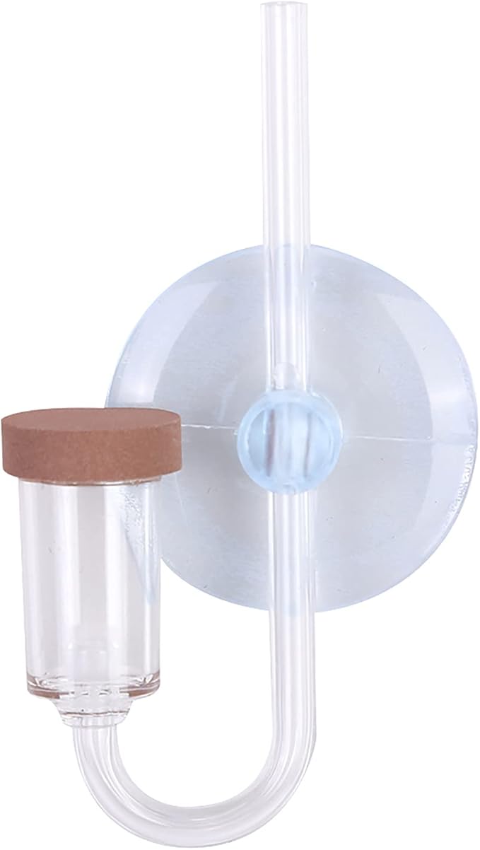 Acrylic Aquarium CO2 Atomizer Diffuser, High Dissolution Rate, Bubble Counter Refiner, with Nano MBKT Technology, for Aquarium Aquatic Plants (M)