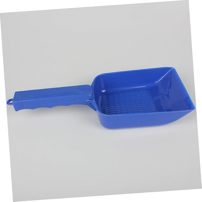 GANAZONO Water Leakage Sand Shovel for Fish Tank Blue Aquatic for Sifting and Waste Removal for Aquarium Maintenance and Landscaping