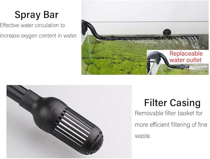 Aquarium Canister Filter Inlet Outlet, Fish Tank Filter Tube Aquarium External Canister Filter Water Inflow Outflow Tube for HW302B/303B