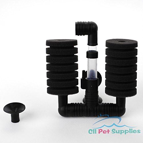 (Ship from USA) Aquapapa 4X Bio Sponge Filter Betta Fry Aquarium Fish Tank Double Sponge (S) XY-2831 .ITEM-NO/EGB41S-1GFT10832