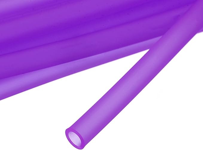 uxcell Aquarium Airline Tubing Hose 5/32" ID 15/64" OD 1Pcs 13.12 Ft Silicone Flexible Airline Tubing for Fish Tank, Terrariums, and Hydroponics, Purple