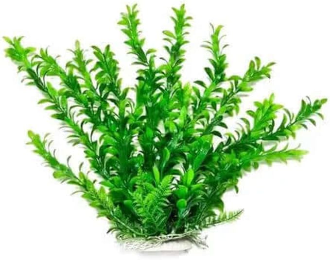 Aquatop 9-Inch Hygro-Like Aquarium Plant with Weighted Base – Fish Tank Decorations, Plant Accessories & Aquarium Décor, Colorful Scenery for Natural Environment, No Maintenance, PD-BH17