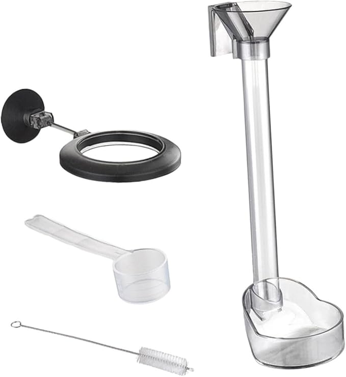 Fish Shrimp Feeder Tube Plastic Fish Tank Feeding Ring Aquarium Feeding Accessory for Vacation Automatic