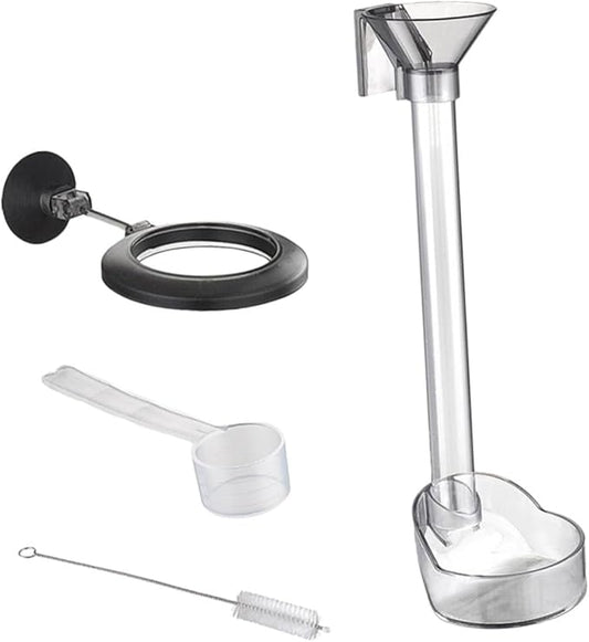 Fish Shrimp Feeder Tube Plastic Fish Tank Feeding Ring Aquarium Feeding Accessory for Vacation Automatic