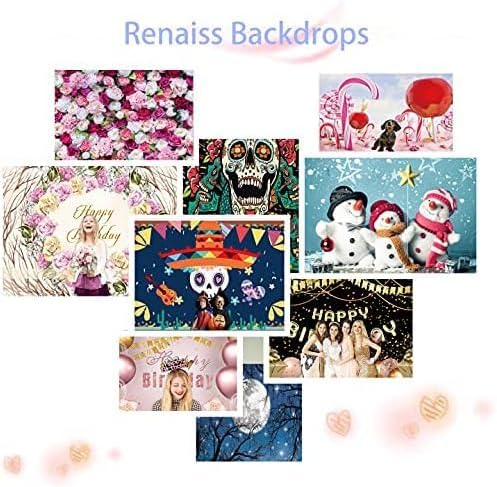 Renaiss 12x8ft Blue Ocean Under The Sea Backdrop Water Bubble Sunlight Photography Backdrop Fabric Mermaid Theme Party Summer Holiday Dive Home Activity Events Decorations Photo Prop