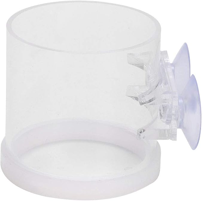 Acrylic Transparent Fish Feeding Ring Food Feeder with Suction Cup for Aqarium Fishing