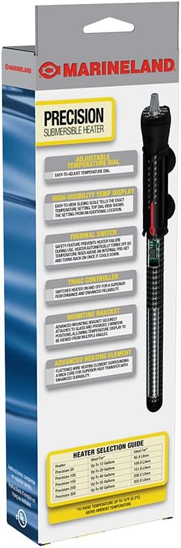 Marineland Precision Heater for Saltwater or Freshwater Aquariums