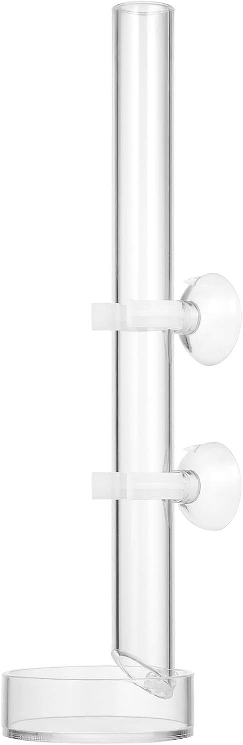 Shrimp, Acrylic Assembled Shrimp Feeder Tube Tray Integrated Feeder Kit for Fish Tank Aquarium Shrimp, 22x2x2cm