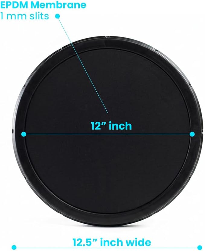 Thunder Parts ECO350-E | 12” EPDM Fine Bubble Disc Diffuser - Aerators for Ponds, Aquarium or Water Treatment | SSI Aeration Original