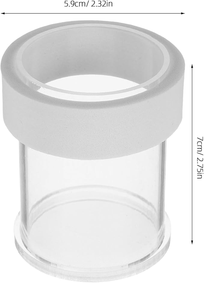 GLEAVI Aquarium Fish Tank Feeder Floating White Large Semi-Automatic Shrimp Feeding Dish with Acrylic Feeding Ring for Seahorses and Aquatic Snail Feeders