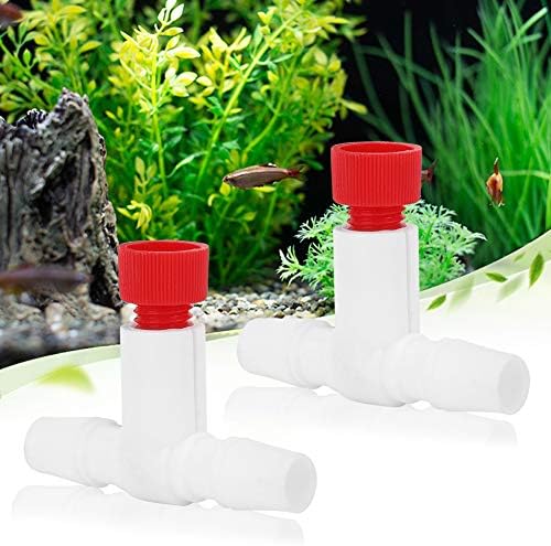 2PCS Aquarium Protein Skimmer Air Valve, Plastic Fine Adjustment Protein Separator Air Valve Protein Skimmer Accessories Universal for MS Protein Separator