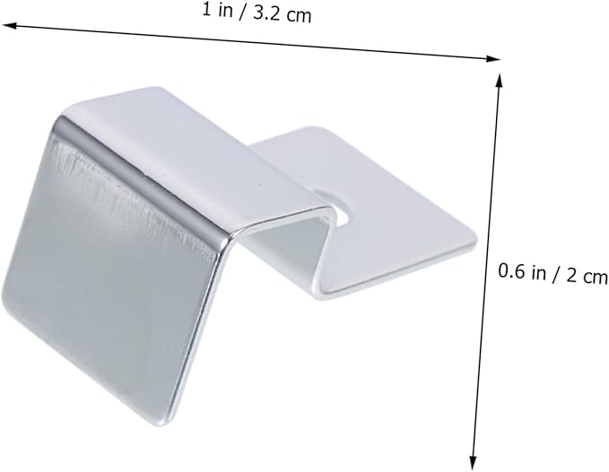 BESPORTBLE 8pcs Stainless Steel Fish Tank Lid Holder Clips Aquarium Glass Cover Support Brackets for Rimless Aquariums Elegant Design for Fish Tank Accessories