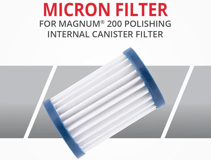 MarineLand Micron Magnum 200 Polishing Internal Canister Filter for Aquariums up to 60 Gallons, Crystal Clean Water