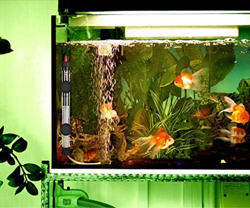 Aquarium Heater Submersible Betta Fish Tank Heater with Suction Cups Auto Thermostat Heater Marine Saltwater and Freshwater (200W)