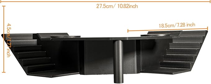 Aquarium Undergravel Fish Tunnel Hide Cave Corner Fishes Tank Decorations Under Gravel Viewing Tunnel Fish Cave for Aquarium Hideout (Black,Style 3)
