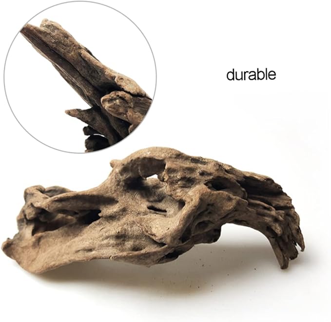 Natural Driftwood Aquarium Decor, Landscape Wood Stump Ornament for Fish Tank & Plant Scaping