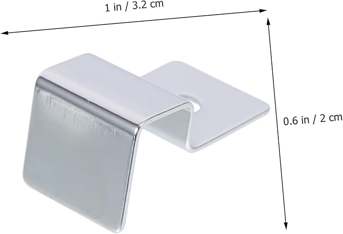 BESPORTBLE 12pcs Stainless Steel Fish Tank Lid Support Clips Aquarium Glass Cover Holders for Easy Installation and Secure Support of Fish Tank Lids