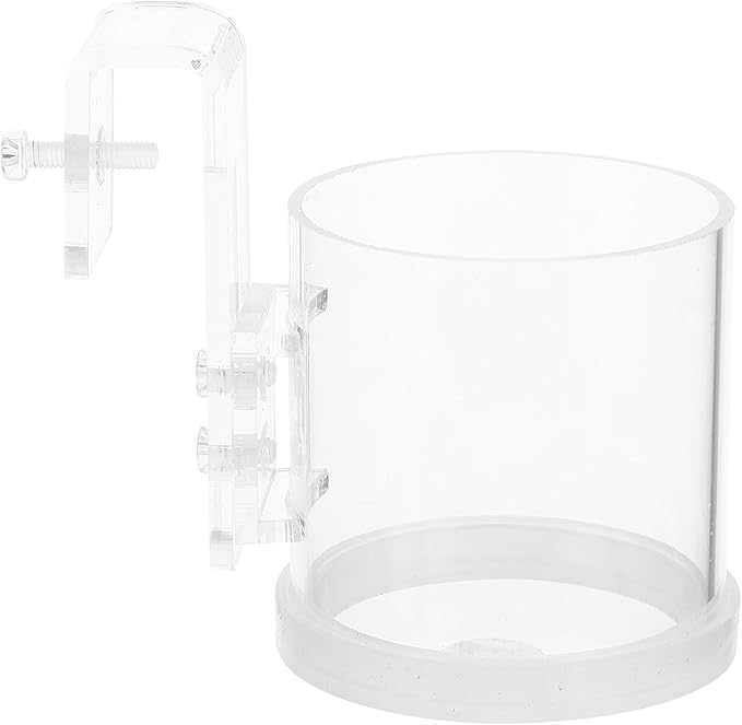 SHINEOFI Aquarium Fish Feeder Ring Fish Tank Feeding Circle Acrylic Feeder with Large Hook for Automatic Feeding Suitable for Freshwater