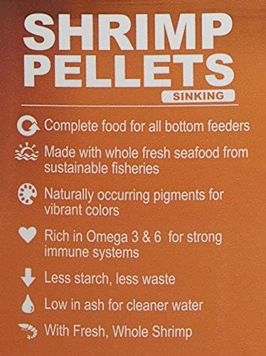 Omega One Shrimp Pellets, Sinking, 15 lb x1