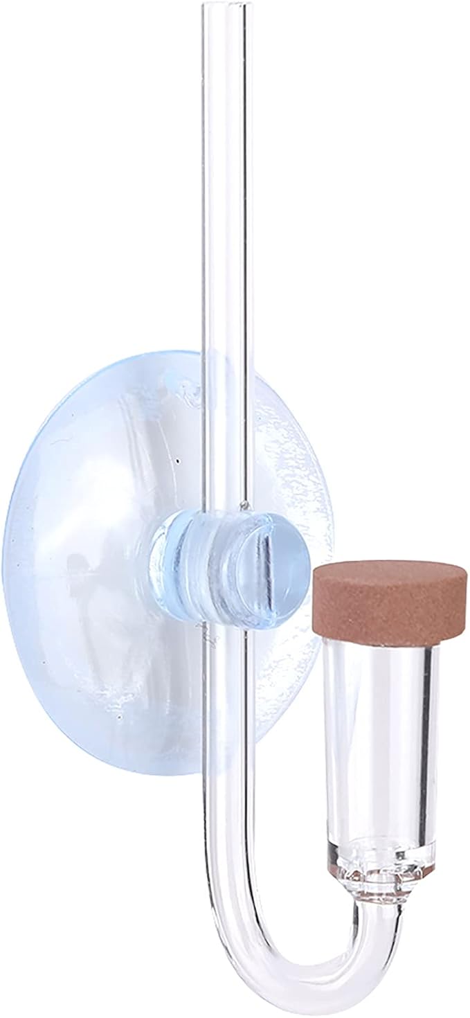 Acrylic Aquarium CO2 Atomizer Diffuser, High Dissolution Rate, Bubble Counter Refiner, with Nano MBKT Technology, for Aquarium Aquatic Plants (S)