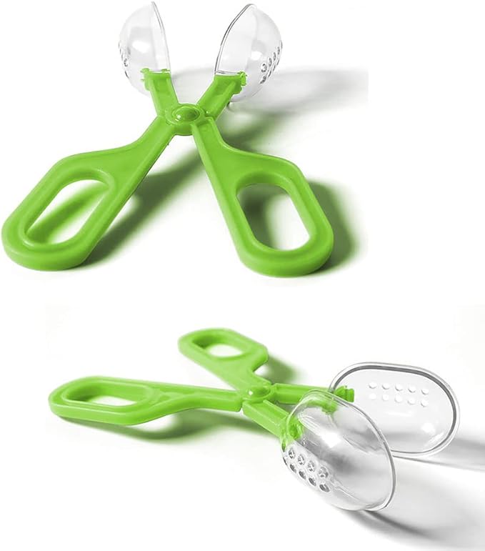 Feeding Tongs,Bug Tweezers for Kids Adults, Reptile Feeding Tweezers Long Handle Feeder Tools for Fish Aquariums Reptiles Snakes Lizard Gecko Spider and Bird (Green)