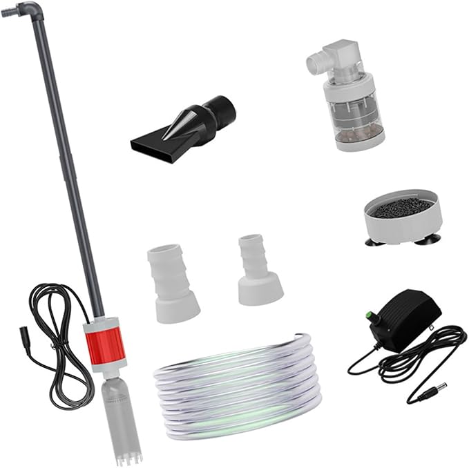 Water Change Aquarium Gravels Systems for Sand Maintenance and Water Circulations Control Multifunctional Aquarium Press Type Waste Suction