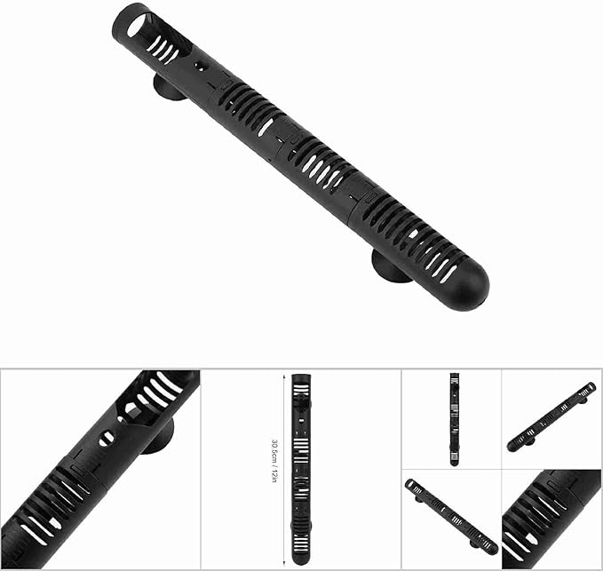 Fish Tank Heater Guard with 2pcs Aquarium Suction Cups, 12in Fish Tank Heater Case Cover for Aquariums and Fish Tanks (No. 2 Protective Cover 30.55cm Long)
