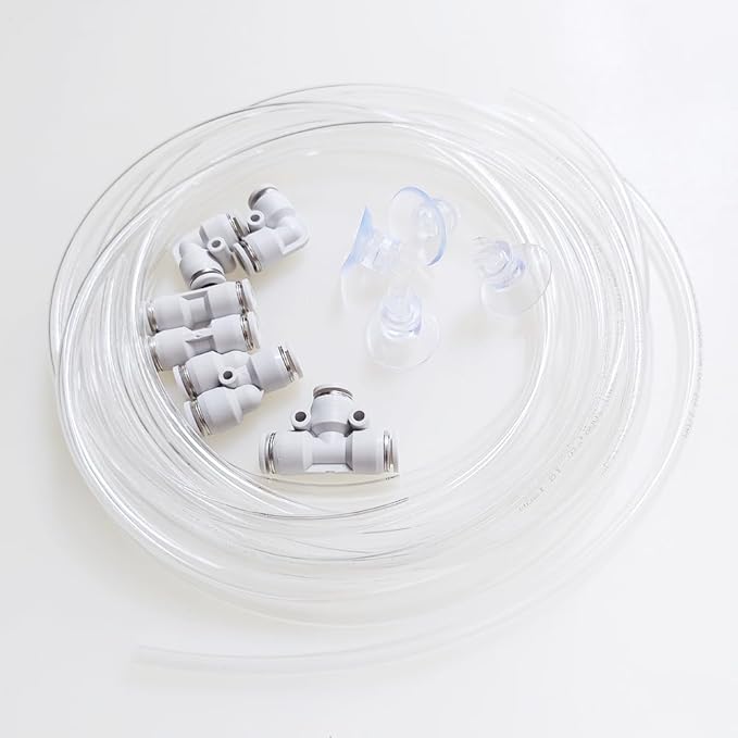 Aquarium CO2 Proof Tubing and Quick Connect Fittings CO2 System Improving Kit