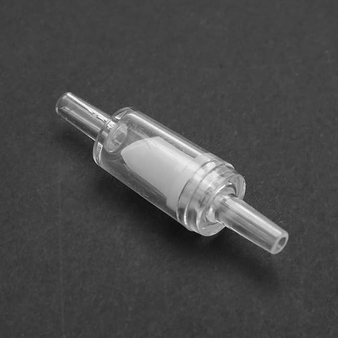 Pssopp 10Pcs Aquarium AirControl Valve One Way Non-Return Check Valve (White)