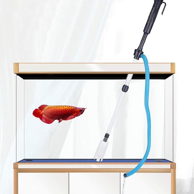 Electric Aquarium Gravel Cleaner, Wireless Fish Tank Cleaning Pump with Telescopic Tube, Multi - Functional Sand Washer for Water Change and Waste Removal in Freshwater