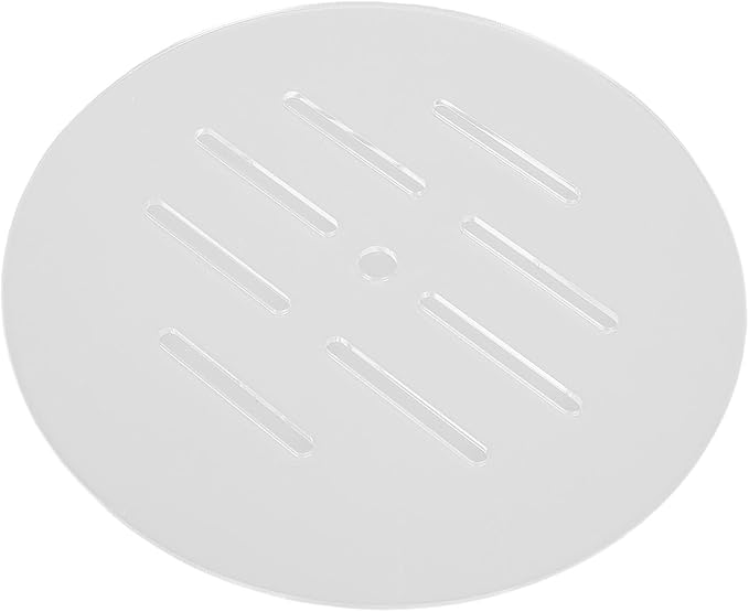2pcs Round Aquarium Cover, 7.5 Inch Impact Proof Scratch Proof Clear Acrylic Fish Tank Top Cover Lid with Hole for Turtles Shrimps Fish