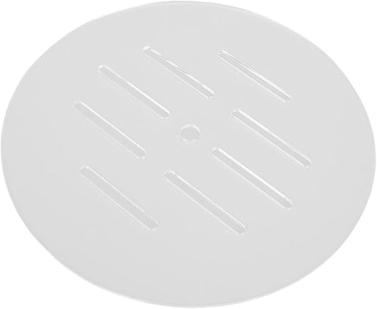2pcs Round Aquarium Cover, 7.5 Inch Impact Proof Scratch Proof Clear Acrylic Fish Tank Top Cover Lid with Hole for Turtles Shrimps Fish