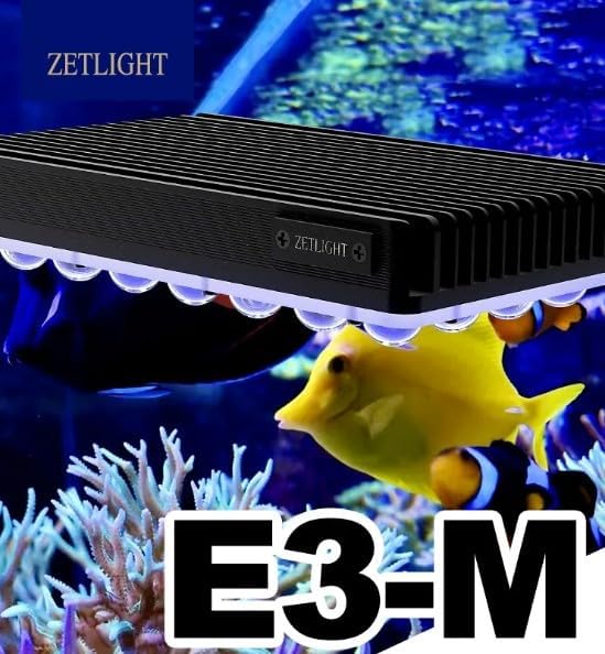 E3 Marine Aquarium LED Light with Hang-On Mount for Saltwater Tanks, ZL E3-Marine