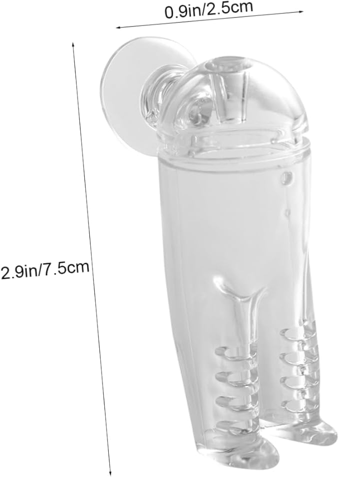 Plastic Fish Feeder with Cover for Shrimp Eggs Aquarium Automatic Feeder Easy to Use Fish Food Pants Shape
