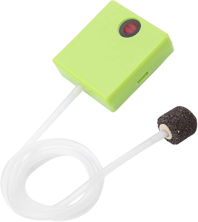 Portable Dry Battery Operated Aquarium Air Pump Oxygen Aerator with Air Stone