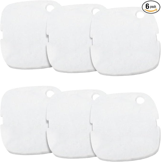 Rite-Size T Aquarium Polishing Filter Pads Fits for Marineland C-Series and Magniflow 360 and 400 Canister Filters, Aquarium Filter Media Support Mechanical Aquarium Filtration- 6 Pcs