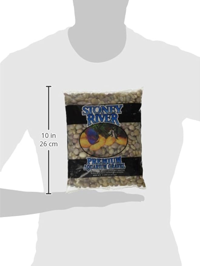 Stoney River Jumbo Gems Natural for Freshwater Aquariums, 5-Pound Bag