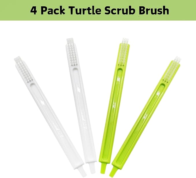 4Pcs Turtle Tortoise Cleaning Brush Remove Aquatic Mud Dirt & Contaminants from Tortoises Shells & Promoting Shell Health Turtle Tank Accessories Aquarium Cleaning Tools Kit (4 Pcs)