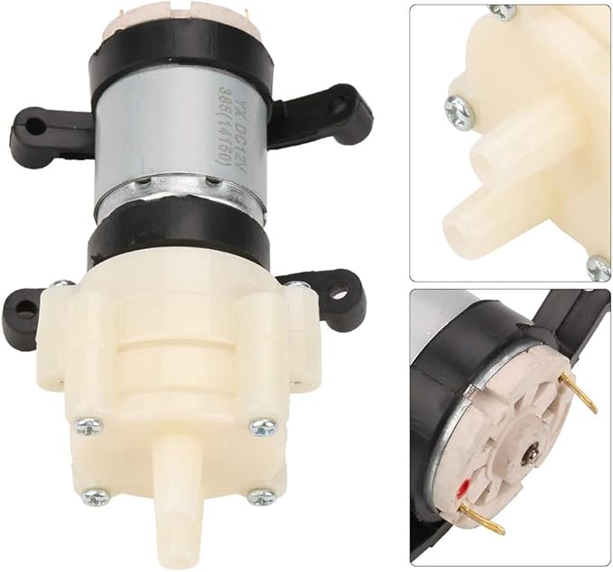 385 DC 12V Mini Water Suction Pump Low Noise Electric Diaphragm for Tea Machine Fish Water Dispenser