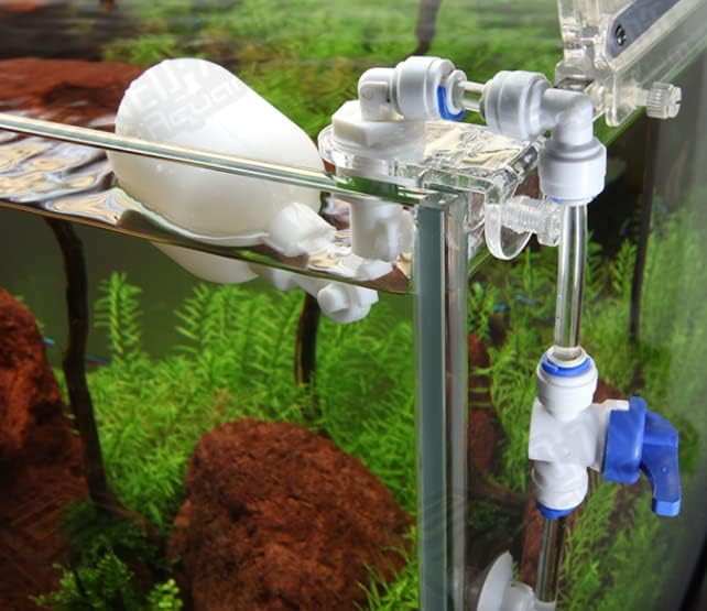 Auto Water Controller, AutotopOff System Adjustable Valve Mounting Tube Valve Kit, Plastic Valve Shut Off Ball Switch, Water Filler Controller for Home Aquariums