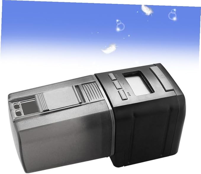 Automatic Fish Feeder Capacity Programmable Timer for up to Daily Feedings for Aquarium and Use Smart Design for Pellet Food Only