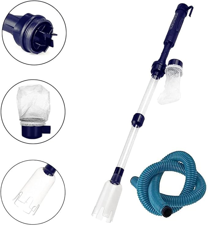 Aquarium Electric Water Changer Gravels & Sand Hose Fish Tanks Tool Safe Protections for Fish