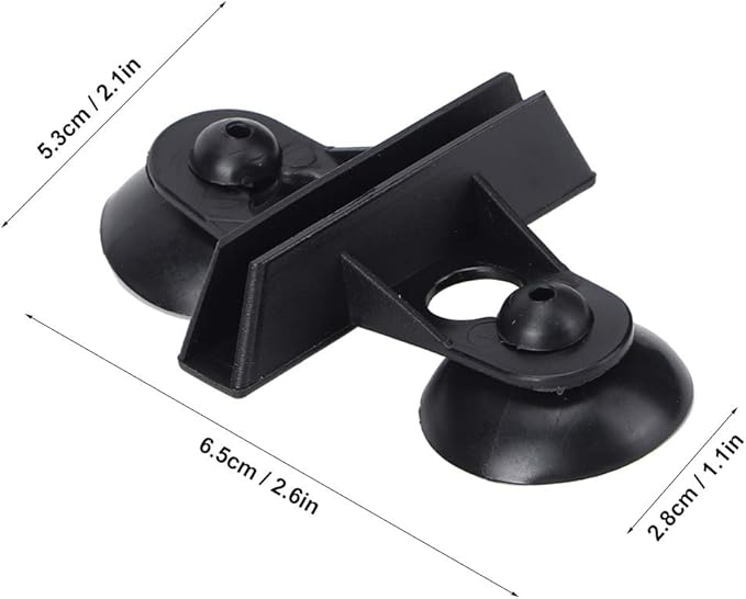 40PCS PVC Aquarium Fish Suction Cup Separating Board Divider Support (Black)