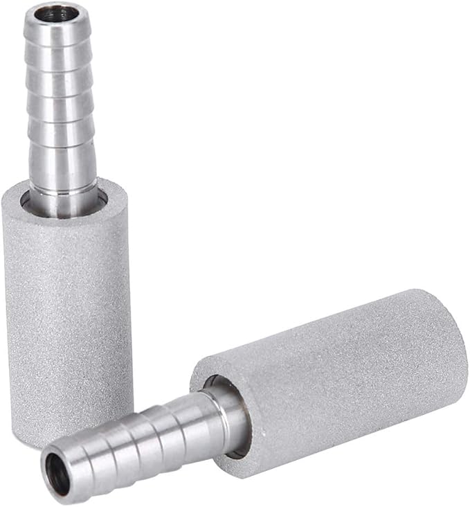 Zerodis 2Pcs 1/4 Inch Air Stone, Air Pump Accessories for Aquarium Cylinder Bubble Diffuser Airstones for Aquarium Fish Pump Aeration Diffusion Stone