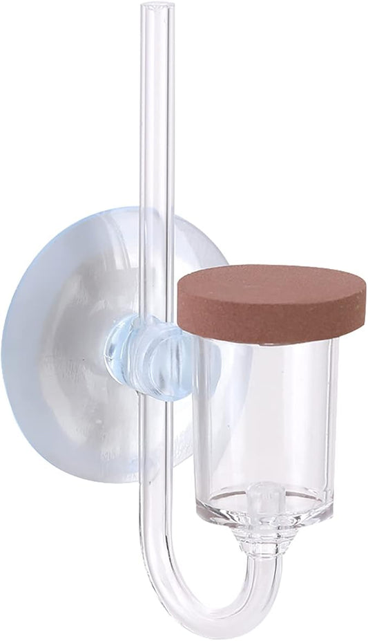 Acrylic Aquarium CO2 Atomizer Diffuser, High Dissolution Rate, Bubble Counter Refiner, with Nano MBKT Technology, for Aquarium Aquatic Plants (eu)