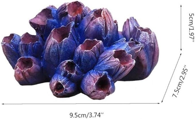 1pc Artificial Coral Realistic Resin Coral Plants Aquarium Decorations Coral Fish Tank Underwater Ornament