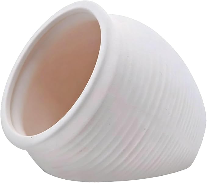 Saim Fish Hideout for Aquarium, Ceramic Jar Fish Tank Decorations Cute Clay Pot Hideout Cave Ornaments for Small Fish, Shrimp, Cichlid to Play Hide Breed (Large)