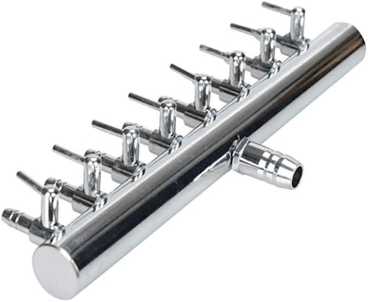 Aquarium Air Valve 8 Way Inline Manifold Air Flow Pump Tubing Splitter Lever Control Valve Fit for Aquarium, Fish Tank